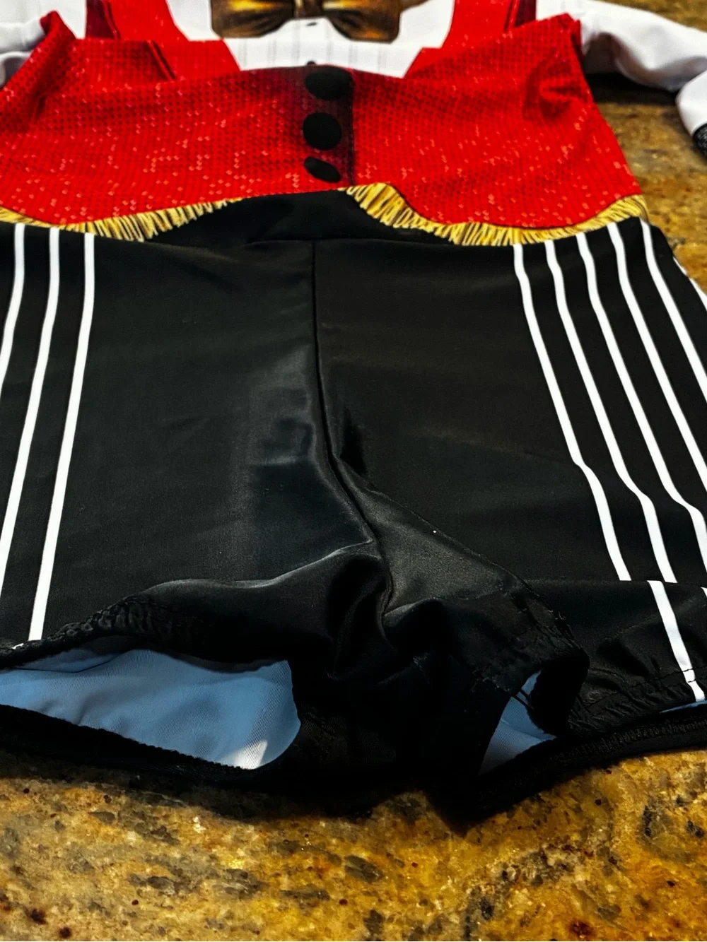 Alexandra Collection Circus Ringmaster-themed dance biketard, Size: 4–6 Youth